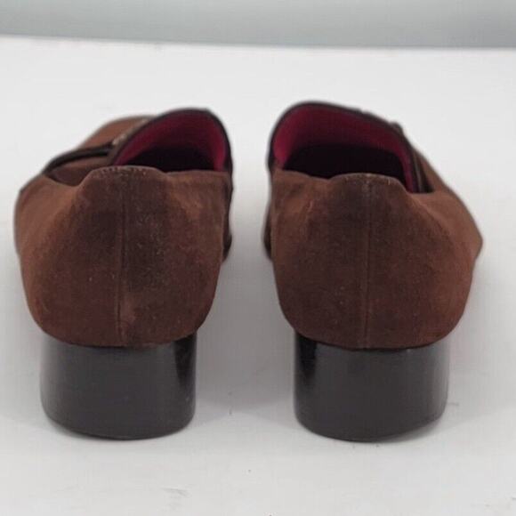 emanuel ungaro Vintage Size 6.5 Suede Y2K Loafers Slip On Shoes Round Toe - Picture 7 of 10